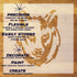 Wolf Head Mascot Stencil Sheet with key highlights of the design and how it can be used.